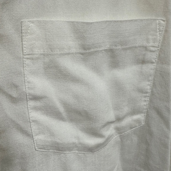 Side Stitch Cream Button-Up Blouse - Picture 3 of 8